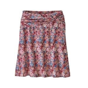Patagonia W's Seabrook Furnai Floral Petra Pink Lightweight Skirt Large
